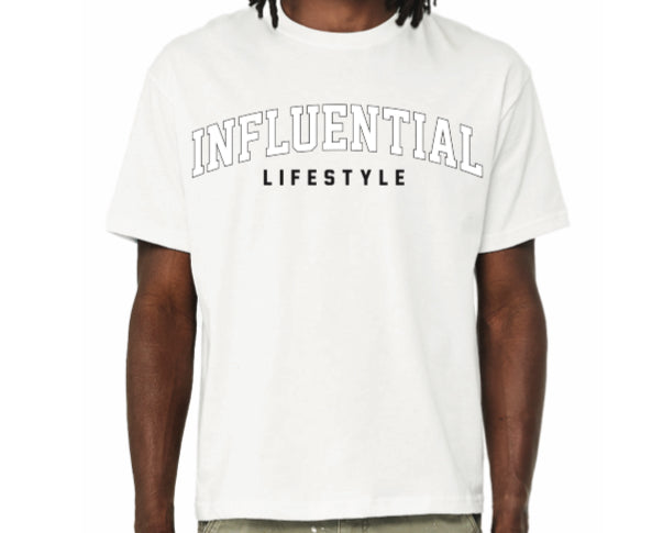 Influential Collegiate Tee(white)