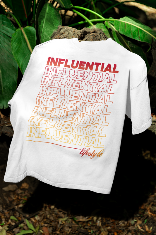 Wavy Influential Tee(White)