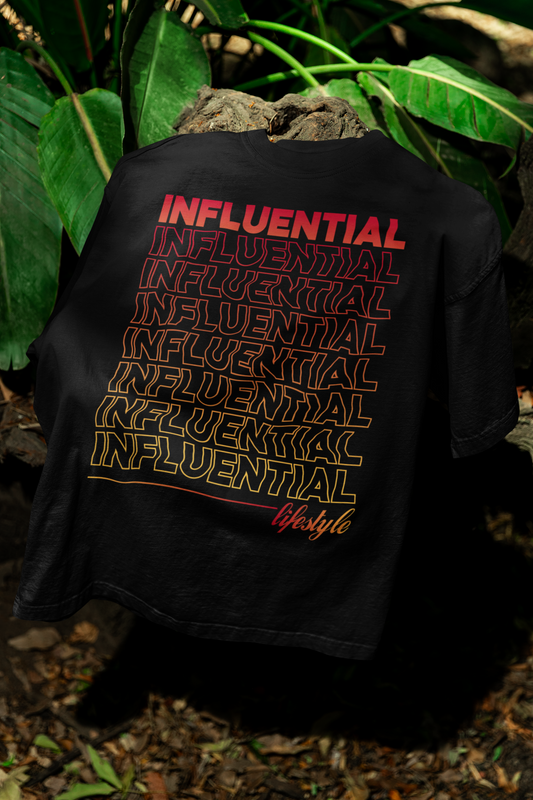 Influential Wavy Tee (black)