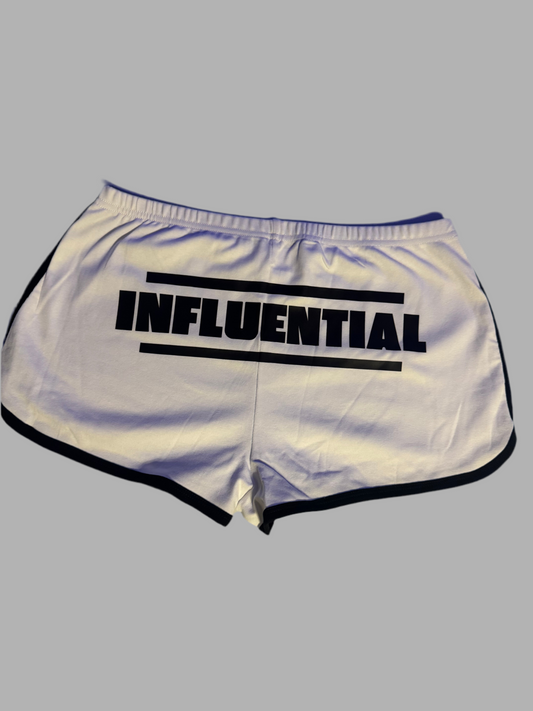 Ladies Dolphin shorts (White/Black)